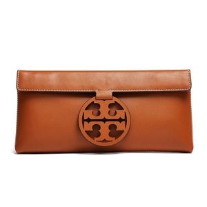Tory Burch Brown Cuoio Miller Clutch